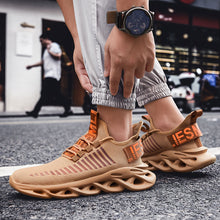 Load image into Gallery viewer, Rommedal men lightweight blade running shoes shockproof lack up breathable male sneakers height increase walking Gym shoes man
